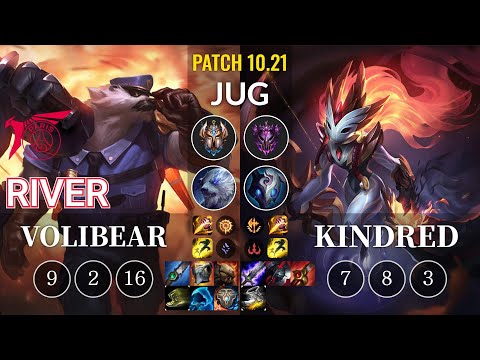 TLN River Volibear vs Kindred Jungle - KR Patch 10.21