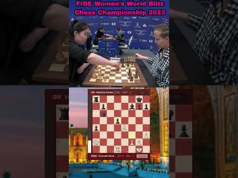 Turmunkh Munkhzul vs Valentina Gunina | Round 12 | FIDE Women’s World Blitz 2023 ♟️🔥#shorts