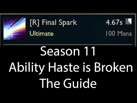 Broken 67% CDR reduction & 5 seconds Ezreal and Lux Ultimate -  Season 11  Build Ability Haste Guide