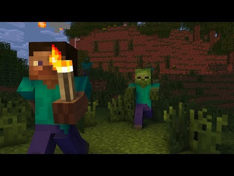Minecraft animation: Steve vs Zombies (Steve Life)