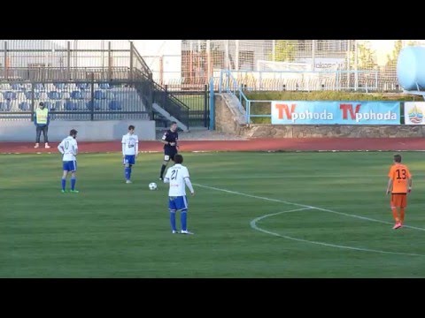 1.SC Znojmo FK - Městský FK Frýdek-Místek 2:1 (1:1), 25.kolo FNL 2015/16, 29.4.2016, gól Weber