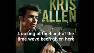 Live Like We&#39;re Dying - Kris Allen Lyrics