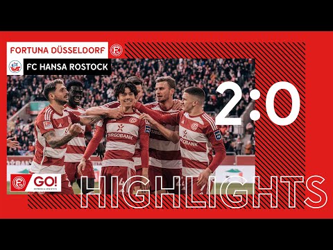 HIGHLIGHTS | Fortuna Düsseldorf vs. FC Hansa Rostock 2:0 | Doppelschlag zum Heimsieg!