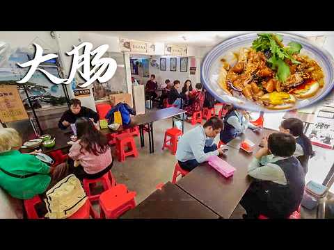 【粤语】广东大哥凌晨4点挑猪货，把没人要的猪肠洗到发亮，2小时后一口直接封神！