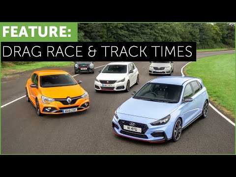 Hot Hatch Drag Race and Track Times - i30N vs Megane RS vs 308 GTi vs Mini JCW vs Octavia vRS