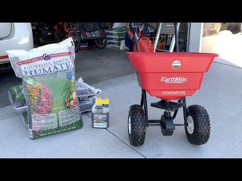 Applying Granular Humate and Hydretain to my Lawn