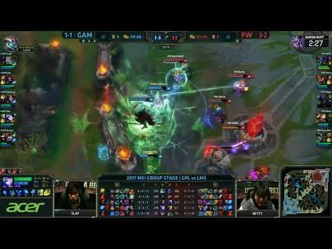 GAM vs FW Highlights| MSI 2017 Group Stage Day 2 | Gigabyte Marines vs Flash Wolves