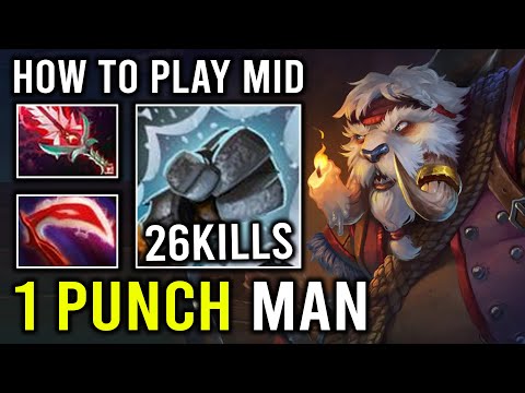 How to Play Tusk as a Mid Lane Carry in 7.35c with 1 Punch Man Desolator Brutal Burst DPS Dota 2