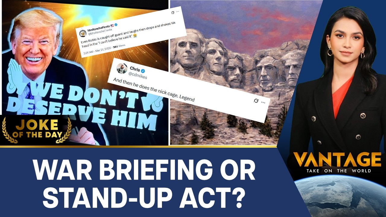 Trump’s Cabinet Meeting Turns Into a Comedy Show | Vantage on Firstpost | N18G