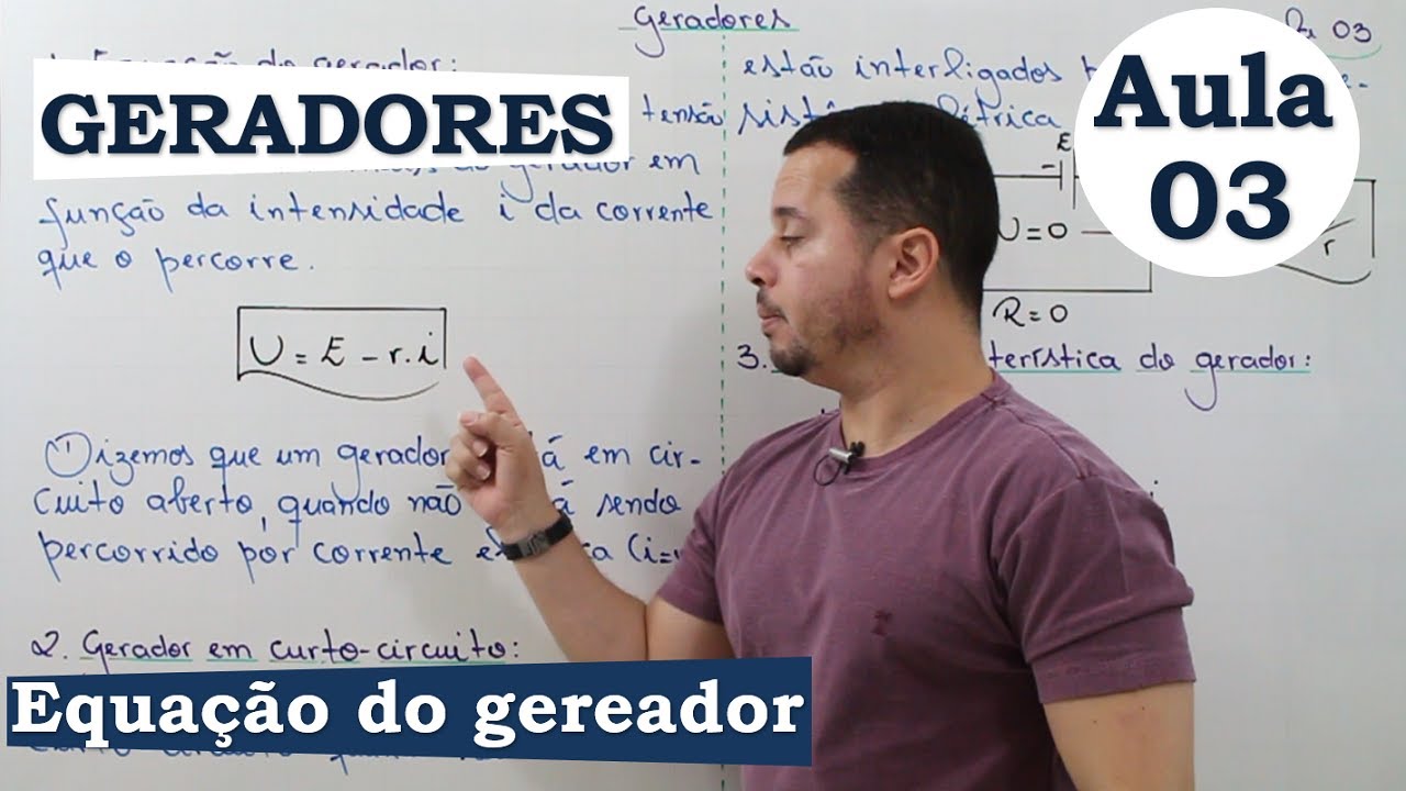 GERADORES | AULA 03 | EQUAÇÃO DO GERADOR