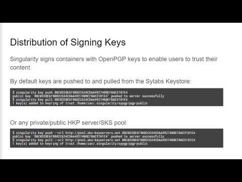 HPCW20 - Distribute: Singularity Image Format