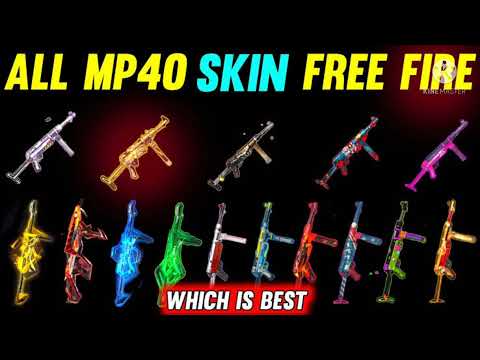 ALL MP40 ;TOP 10 MP40 SKINS IN FREE FIRE ll Best Mp40 Skin in Free Fire ll Mp40 COMPARISON ll