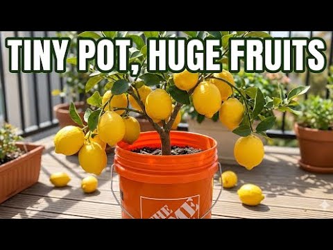 5 Dwarf Fruit Trees You Can Grow in  Buckets (Tiny Patio Orchard)