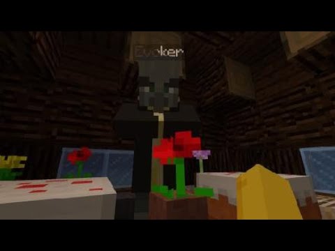Minecraft night with Evoker & 4 Vindicators!