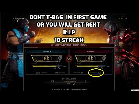 Teabagger get rekt MK11 Kombat League