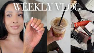vlog: running errands, coffee dates, pilates class, shopping + hauls