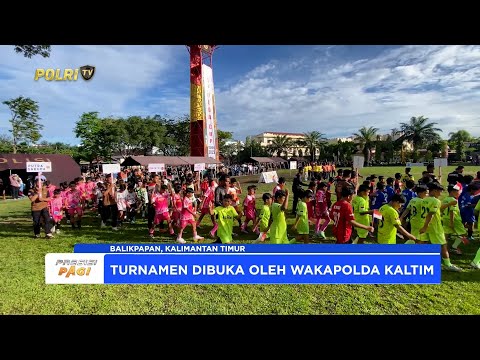 KAPOLDA KALTIM CUP 2025 RESMI DIBUKA, TURNAMEN SEPAK BOLA USIA DINI WARNAI SEMARAK HARI BHAYANGKARA