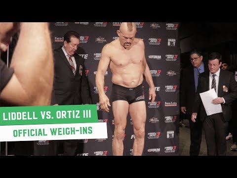 Chuck Liddell vs. Tito Ortiz 3: Official Weigh-Ins