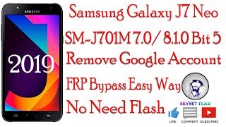 Samsung SM-J701M Android 7.0 Remove Google Account  FRP Bypass Easy Way