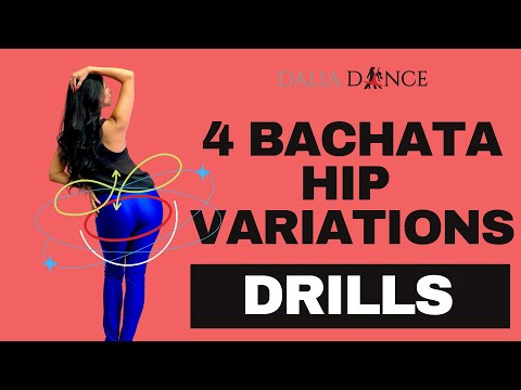 🔥💃🏻🕺🏻4 Bachata HIP Movement Variations | DRILLS