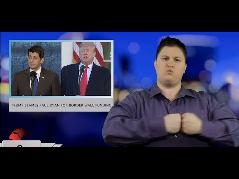 Trump blames Paul Ryan for border wall funding (ASL - 1.31.19)