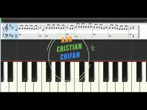 Tutorial pian si Partitura  -Ai grija gura mica- Chifan Cristian