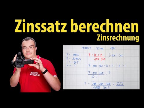 Zinssatz berechnen - KIP-Formel - Formel für Zinsmonate | Lehrerschmidt