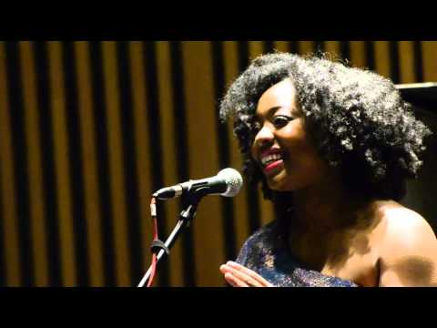 Alicia Olatuja performs at Whitmore Recital Hall