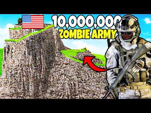 Modern US Army MOUNTAIN FORTRESS vs 10,000,000 ZOMBIE ARMY Invasion?! - UEBS 2