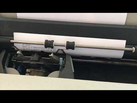 IBM Wheelwriter voice dictation demonstration