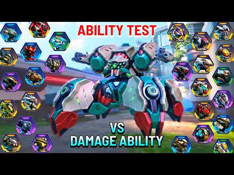 Parasite Ability Test vs All Damage Ability Mechs - Mech Arena