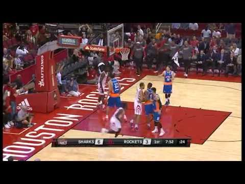 Shanghai Sharks vs Houston Rockets | Beverley sets Capela for a DUNK