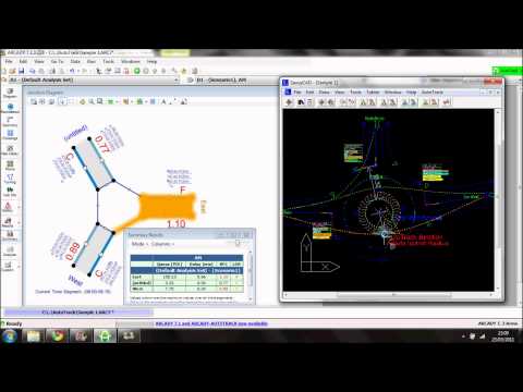 ARCADY AutoTrack Link - Roundabout Analysis for CAD