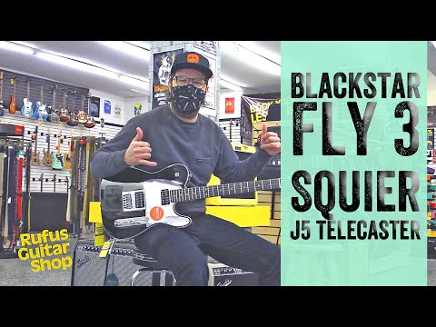 RUFUS GUITAR SHOP - Andrew with the Blackstar Fly 3 and Squier J5 Telecaster