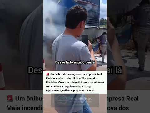 Ônibus tem princípios de fogo 🔥,  toca em inscrever-se para mais atualizações.
