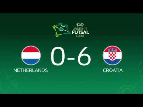 UEFA Futsal Euro U-19 / Riga 2019 - Round 2 / Group B - Netherlands 0x6 Croatia