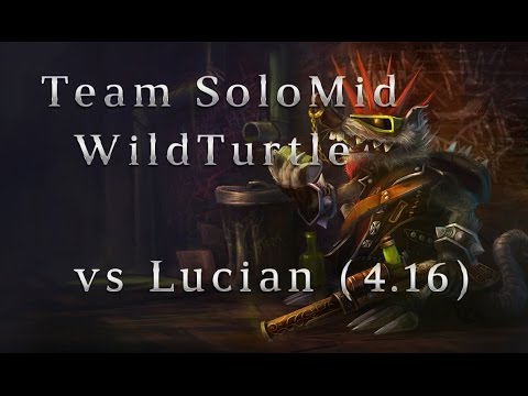 TSM WildTurtle Twitch ADC vs Lucian in Korea Season 4 (4.16) League of Legends SoloQ