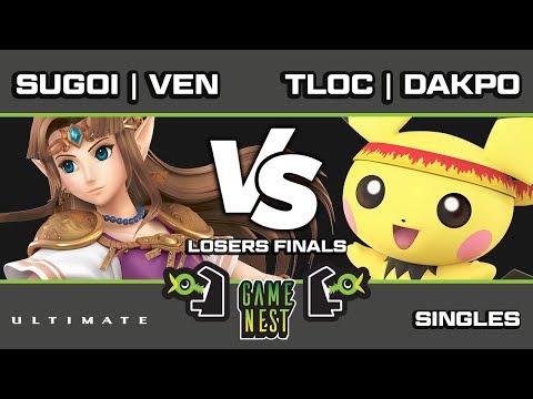 Game Nest Smash It Up: Sugoi | Ven (Zelda) vs TLOC Dakpo (Pichu) - Losers Finals