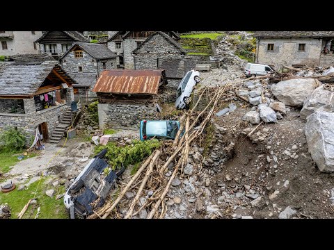 Le impressionanti immagini del Maltempo in Vallemaggia