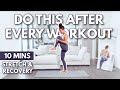 10 min Full Body Cool Down Stretches for Recovery & Flexibility | growwithjo
