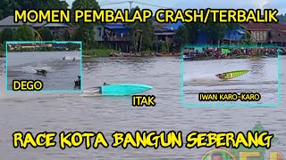 Download lagu Crash Moments/Overturns and Sinks of Racers During the Race || Kota Bangun Seberang Race mp3