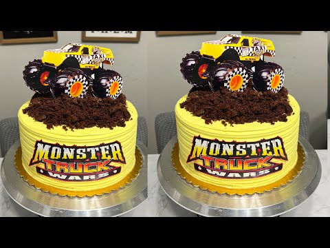 Monster truck 🛻 cake | pastel de monster truck 🛻 | iza cakes & more