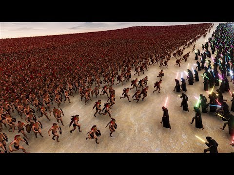 1000 Jedi vs 25000 Spartans Ultimate Epic Simulator