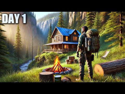 Day 1 Survival in a Post Apocalyptic World! New Coop Update... - Mist Survival