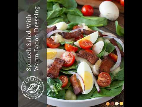 Spinach Salad With Warm Bacon Dressing