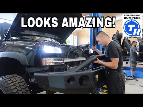 How to install a Off-road bumper from Trail Ready *Duramax looks great*