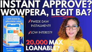 Legit Ba Si Wow Pera Instant Cash Loan?