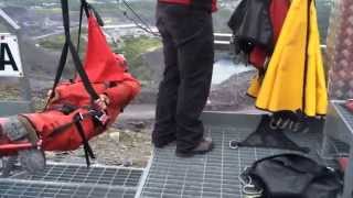 preview picture of video '2 people being released from Big Zipper at Zip World Velocity Penrhyn Quarry in Bethesda'