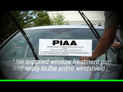 PIAA Super Silicone Install with Windshield Prep.