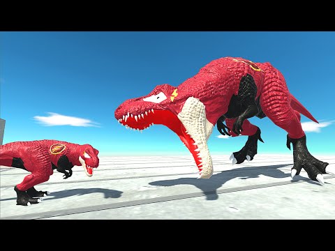 FLASH T REX DEATH RUN - Animal Revolt Battle Simulator
